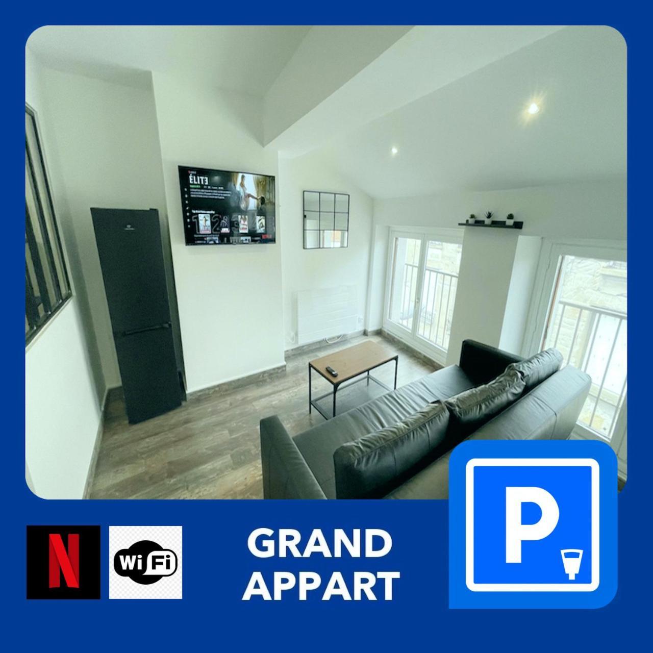 017 Chic & Cosy F2 53M2 Hypercentre Wifi Smart Tv Netflix Apartment Saint-Etienne  Luaran gambar